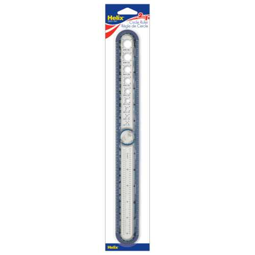 2-in-1 Circle Ruler Measuring & Compass Tool 12