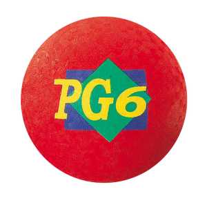 Playground Ball, 6" Diameter, Red