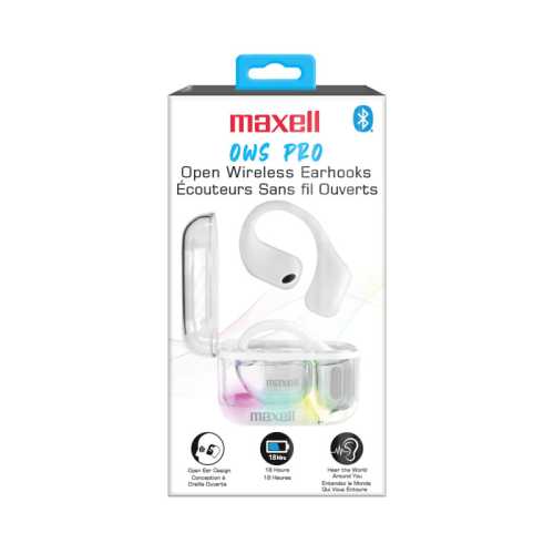 OWS Pro, Open Ear Design Wireless Earhooks, White