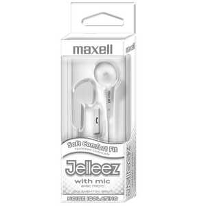 Jelleez&trade; Soft Earbuds with Mic, White
