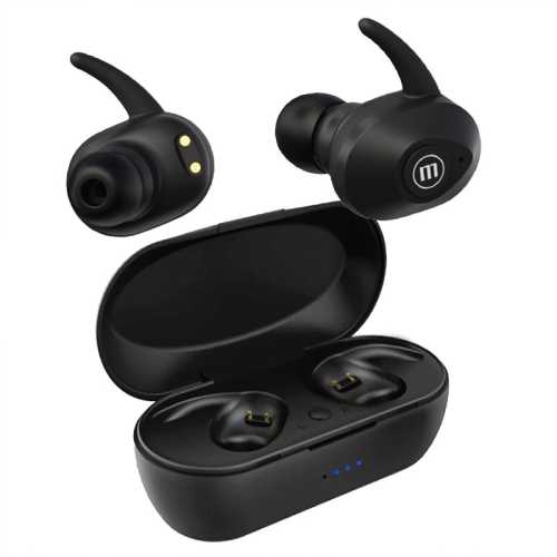 Mini True Wireless Earfin Style Earbuds, Black