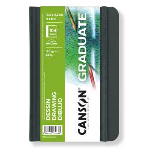 Graduate Drawing Art Book, Hard Cover Binding, 52 Sheet, 4x6 inch, 1 Count