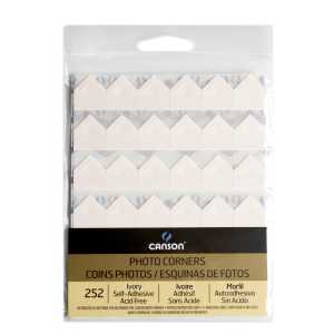 Canson Self-Adhesive Photo Corners, Ivory, Set of 252
