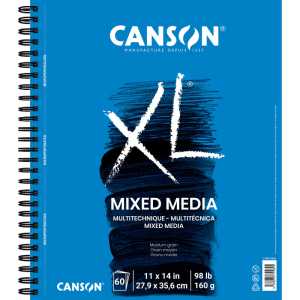 XL Series Mixed Media Pad, Side Wire Binding, 60 Sheet, 11x14 inch, 1 Count