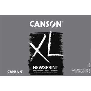 XL Series Newsprint Pad, Foldover Binding, 100 Sheet, 24x36 inch, 1 Count