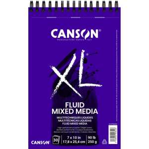 XL Series Mixed Media Pad, Top Wire Binding, 30 Sheet, 7x10 inch, 1 Count