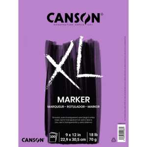XL Series Marker Pad, Foldover Binding, 100 Sheet, 9x12 inch, 1 Count