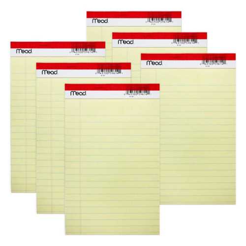 Junior Legal Pad, 50 Sheets, 5