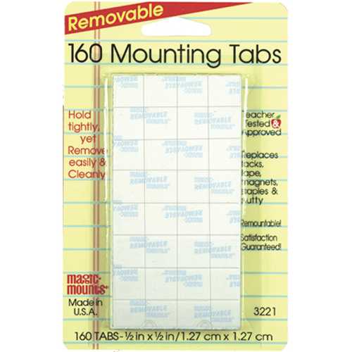 Removable Mounting Tabs, 1/2