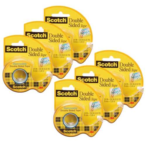 Removable Double Sided Tape, 3/4