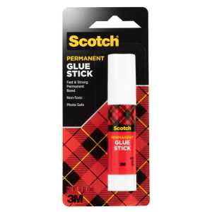 Permanent Glue Stick, White, .45 oz.