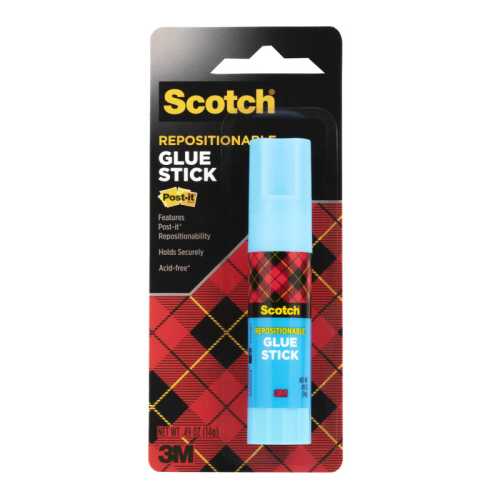 Restickable Glue Stick, .49 oz