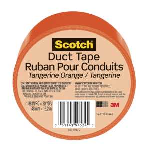 Duct Tape for Artists, 1.88 in x 20 yd (48 mm x 18.2 m), Tangerine Orange