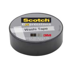 Expressions Washi Tape, .59" x 393", Black