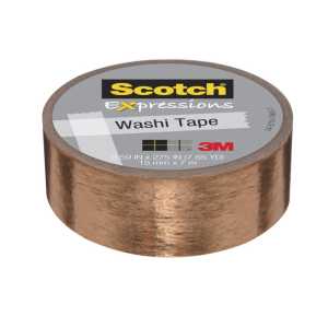 Expressions Washi Tape, .59" x 275", Copper Foil