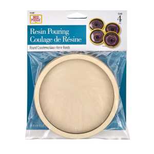Resin Pouring Surface, Coasters, 4-Piece