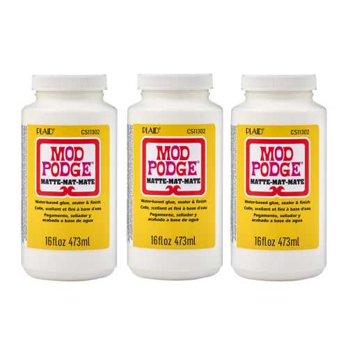 Decoupage Glue, Matte 16oz., Pack of 3