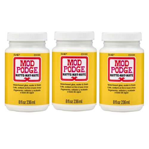 Decoupage Glue, Matte 8oz., Pack of 3