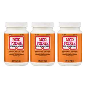 Decoupage Glue, Satin 8oz., Pack of 3
