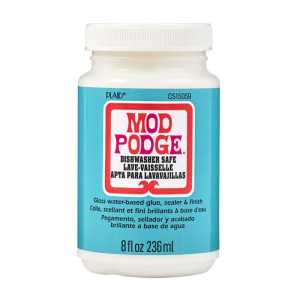 Decoupage Glue, Dishwasher Safe Gloss, 8oz.