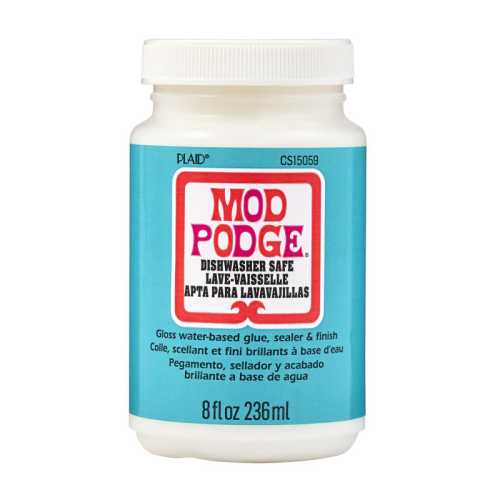 Decoupage Glue, Dishwasher Safe Gloss, 8oz.