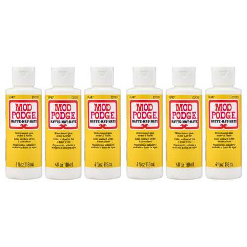 Decoupage Glue, Matte 4oz., Pack of 6