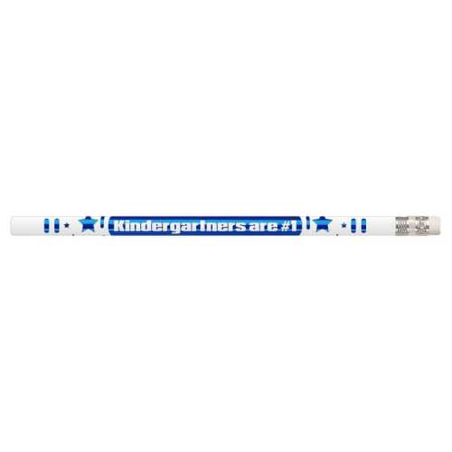Kindergartners Are #1 Motivational Pencils, 12 Per Pack, 12 Packs