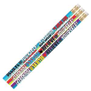 Believe In Yourself Motivational Pencil, Pack of 12