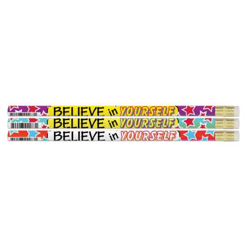 Believe In Yourself Motivational Pencil, Pack of 144