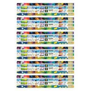 Game On Pencils, 12 Per Pack, 6 Packs