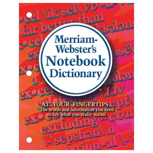 Notebook Dictionary