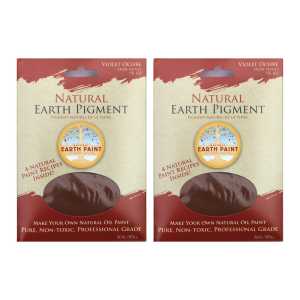 2-Pack Earth & Mineral Pigment, Violet Ochre, 3 oz