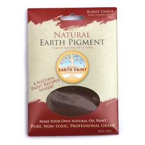 Earth & Mineral Pigment, Burnt Umber, 3 oz