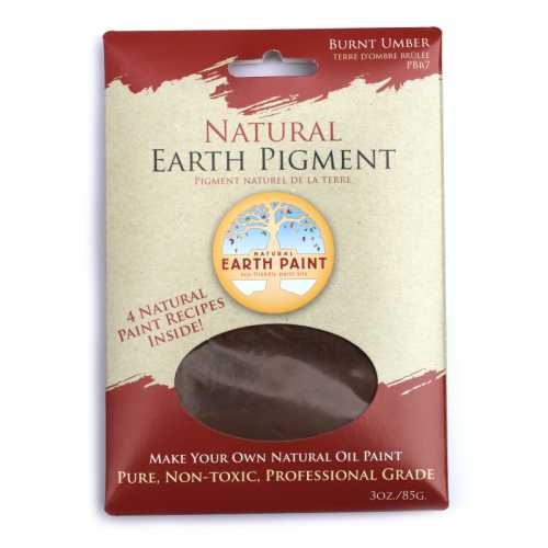 Earth & Mineral Pigment, Burnt Umber, 3 oz
