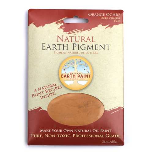 Earth & Mineral Pigment, Orange Ochre, 3 oz