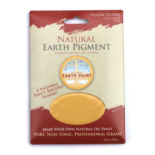 Earth & Mineral Pigment, Yellow Ochre, 3 oz