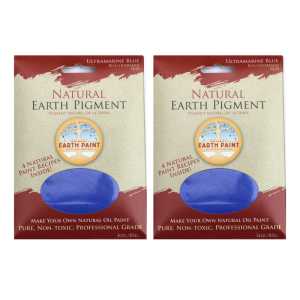 2-Pack Earth & Mineral Pigment, Ultramarine Blue, 3 oz