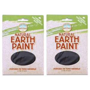 2-Pack Natural Earth Paint Powder, Black, 3 oz