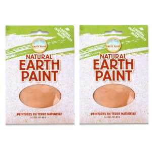2-Pack Natural Earth Paint Powder, Orange, 3 oz