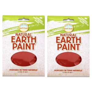2-Pack Natural Earth Paint Powder, Red, 3 oz