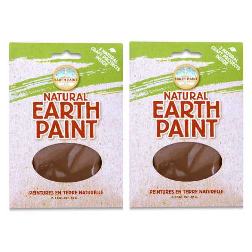 2-Pack Natural Earth Paint Powder, Brown, 3 oz