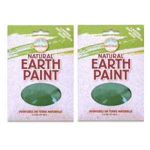 2-Pack Natural Earth Paint Powder, Green, 3 oz