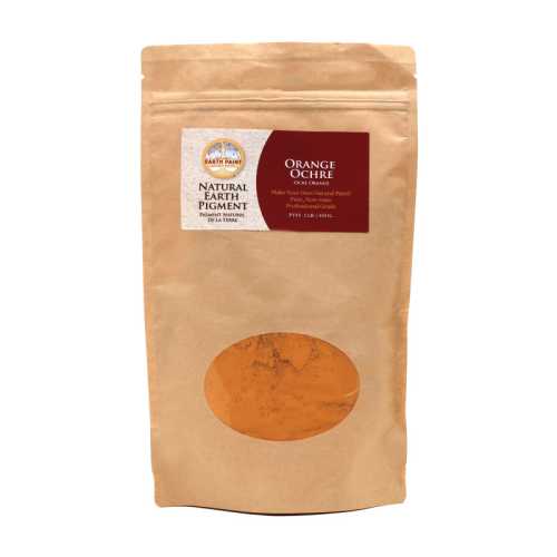 Earth & Mineral Pigments, Orange Ochre, 1 lb