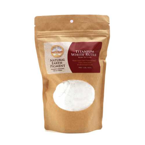 Earth & Mineral Pigments, Titanium White Rutile, 1 lb