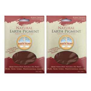 2-Pack Earth & Mineral Pigment, Burnt Sienna, 3 oz