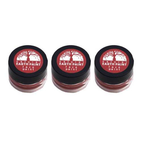3-Pack Natural Face Paint, Red, 0.4 oz
