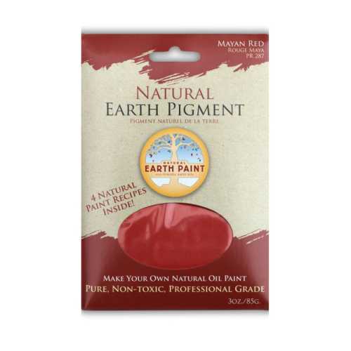 Earth & Mineral Pigment, Mayan Red, 3 oz