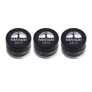 3-Pack Natural Face Paint, Black, 0.4 oz