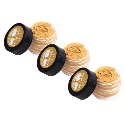 3-Pack Natural Face Paint, Gold, 0.4 oz