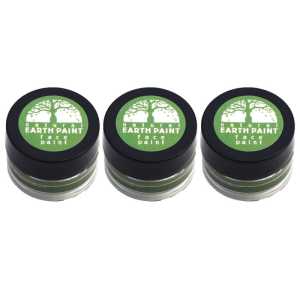 3-Pack Natural Face Paint, Green, 0.4 oz